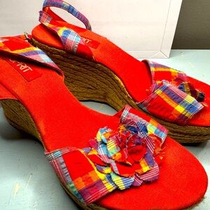 1980s ESPRIT Espadrilles, Size 10